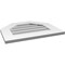 Ekena Millwork Octagonal Top Surface Mount PVC Gable Vent w/ 3-1/2"W x 1"P Standard Frame, 22"W x 18"H GVPOT22X1801SN - alternate 5